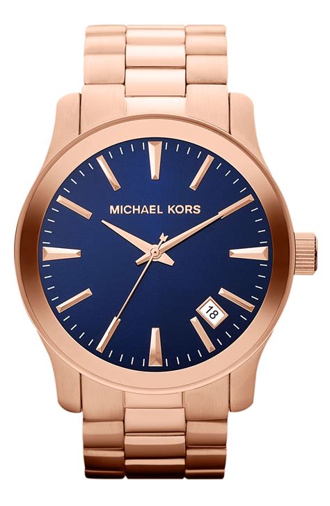 michael kors watches blue face|michael kors blue watch ladies.